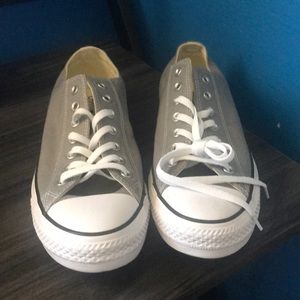 Never worn before size 12 grey converse